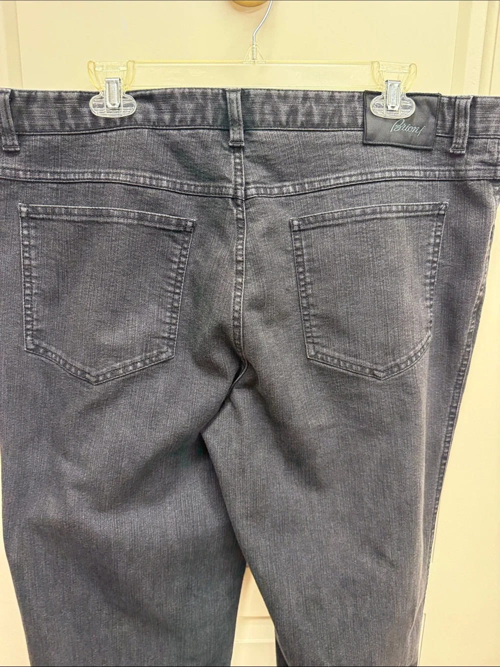 Brioni Men's Straight-Leg Jeans in Dark Gray - Classic Everyday Fit